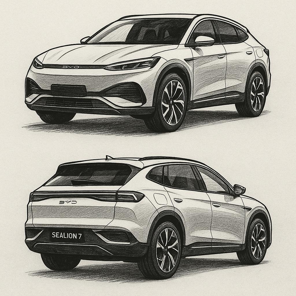 BYD Sealion 7 — екстер’єр, фронтальний вид