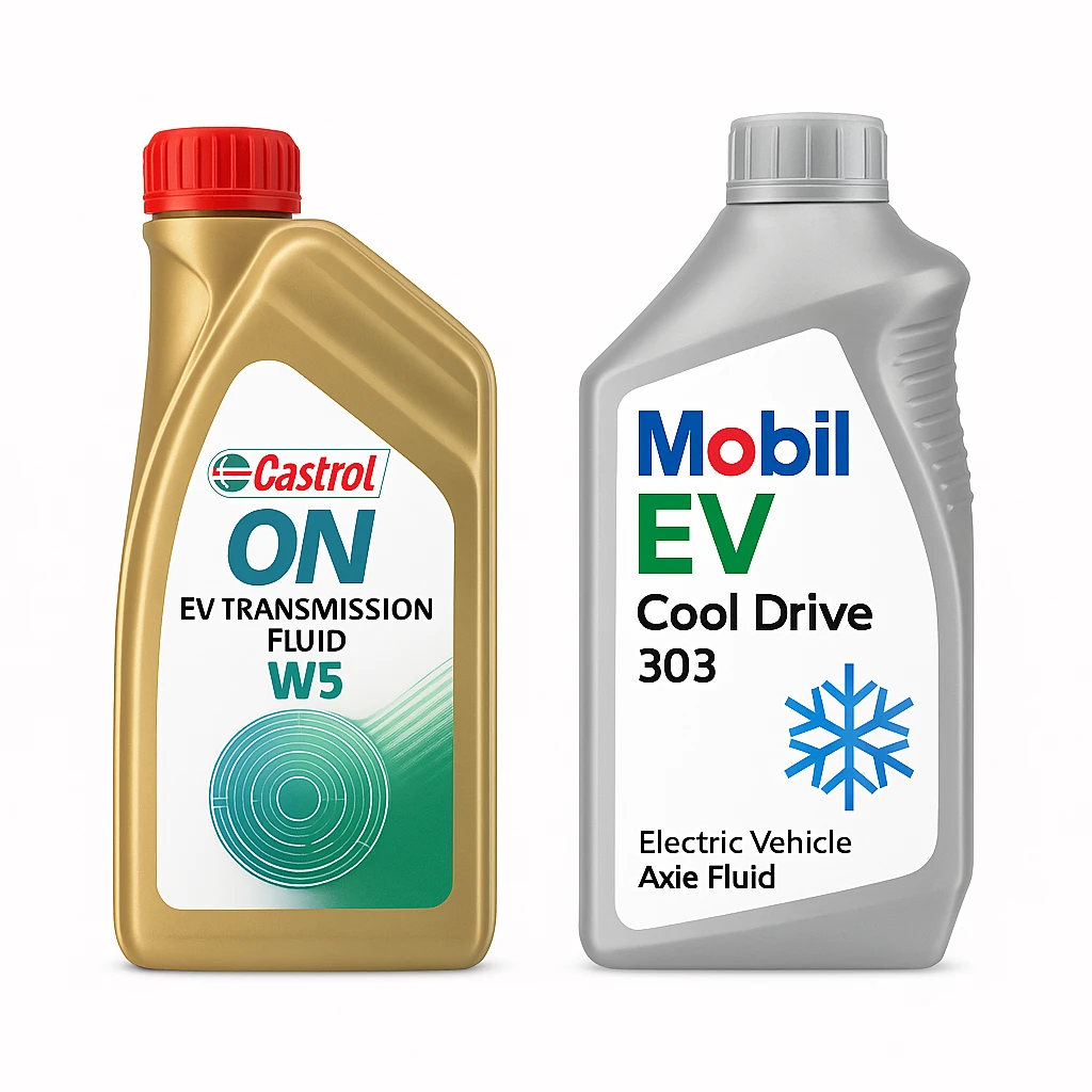 EV-жидкости для мостов электромобилей — Castrol W5, Mobil EV 303, Toyota TE