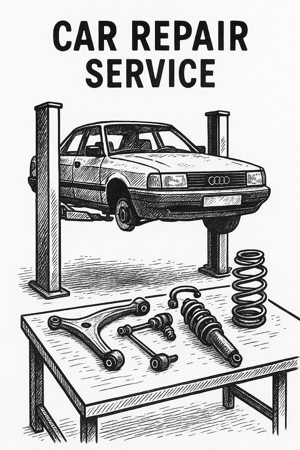 Ремонт ходовой части Audi Киев Борщаговка